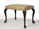 Antique Irish Bench with traditional stitched edge treatment
