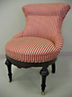 Side chair showing traditional back stitching in coir fiber